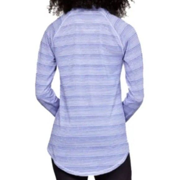 Under Armour Women Zinger Pullover Long Sleeve Blue Top Size XXS - Picture 2 of 2